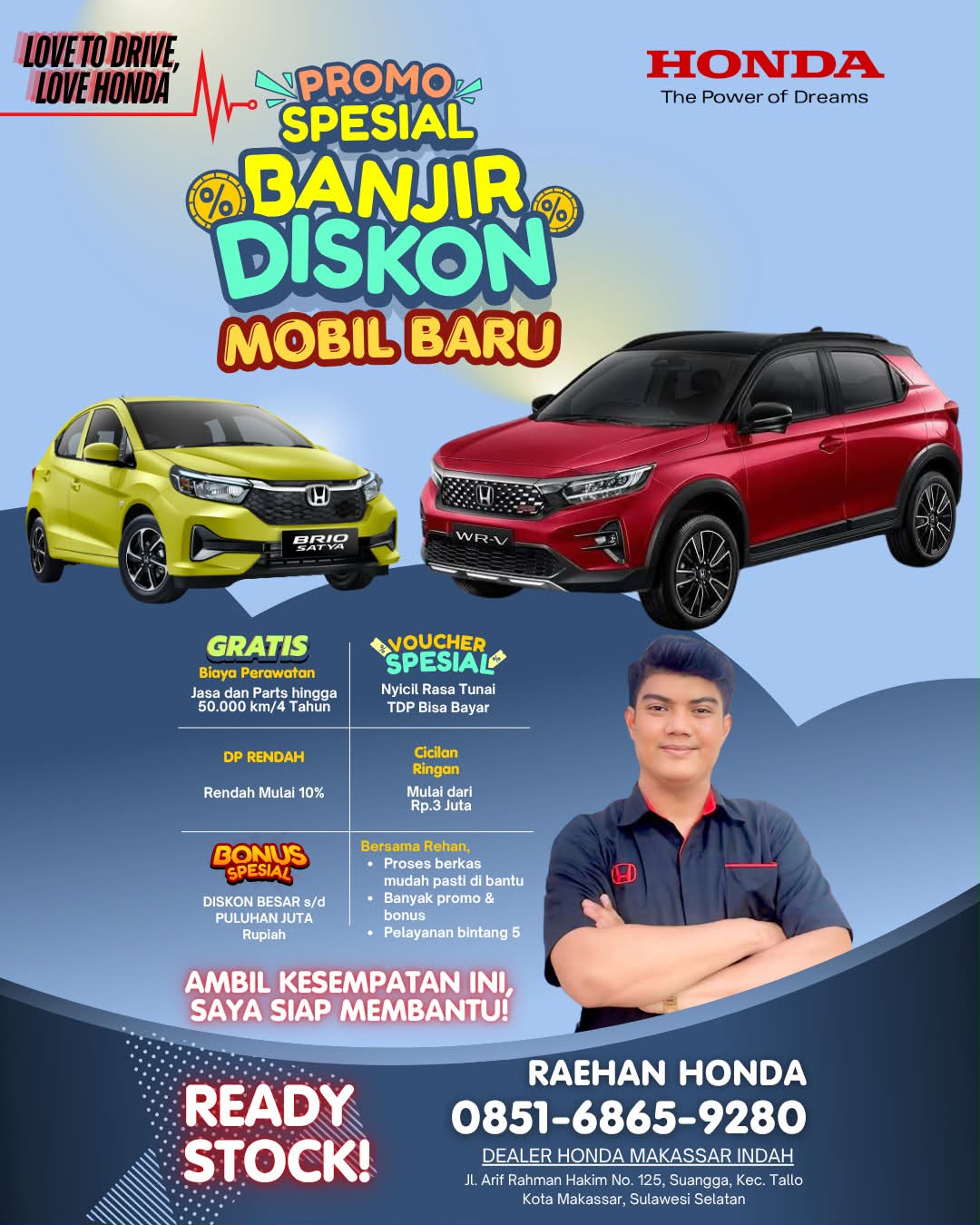 Brosur Promo Spesial Banjir Diskon Mobil Baru Honda